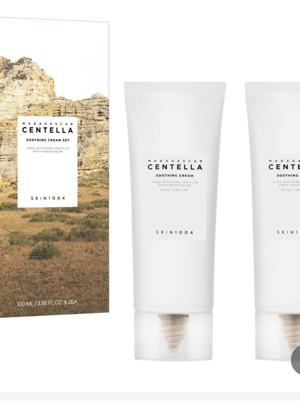 Madagascar Centella Soothing Facial Cream 2-Pack — White